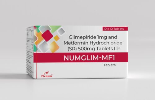 Metformin HCL 500 Mg Glimipride 1 Mg Tablets | Numglim-MF1