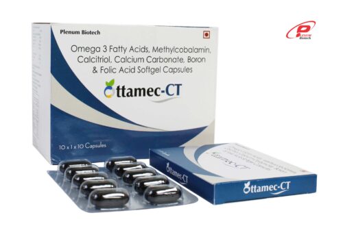 Calcitroil Omega 3 Fatty Acid Methylcobalamin Folic Acid Boron Calcium Carbon | Ottamec-CT